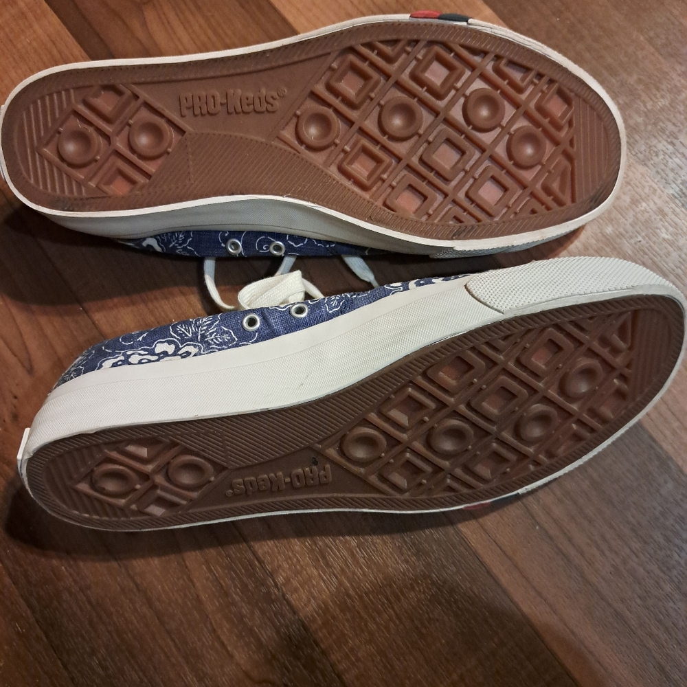 PRO-Keds Blue Floral Sneakers - Picture 6 of 6